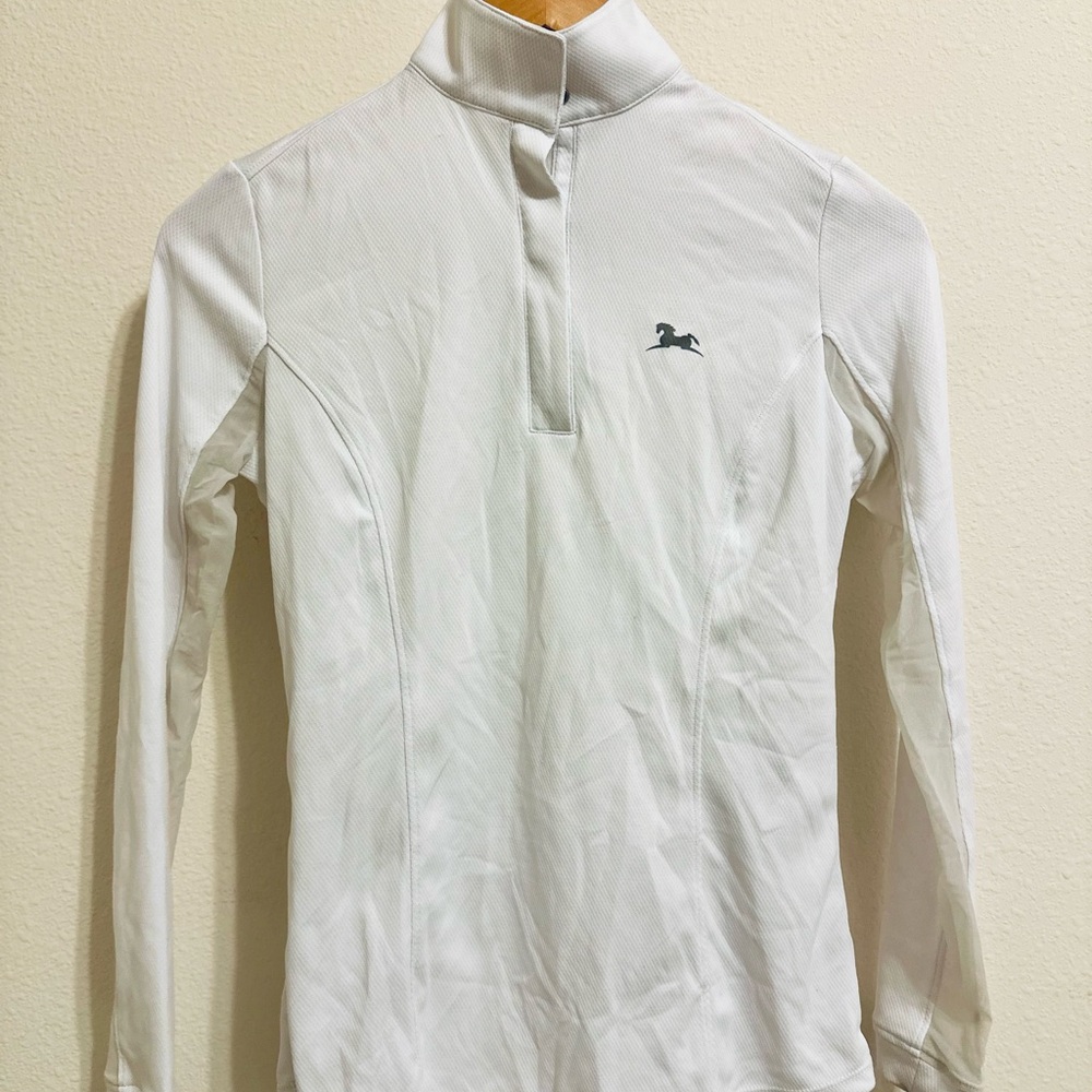 RJ Classics Equestrian Riding Show Shirt White Long Sleeve